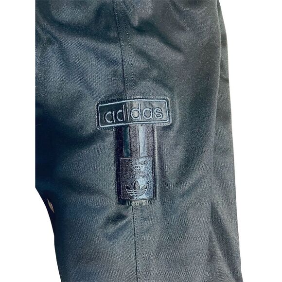 Adidas Club Adibreak Breakaway Snap Loose Fit Warmup Black Pants Women 10 NWT - Picture 16 of 16